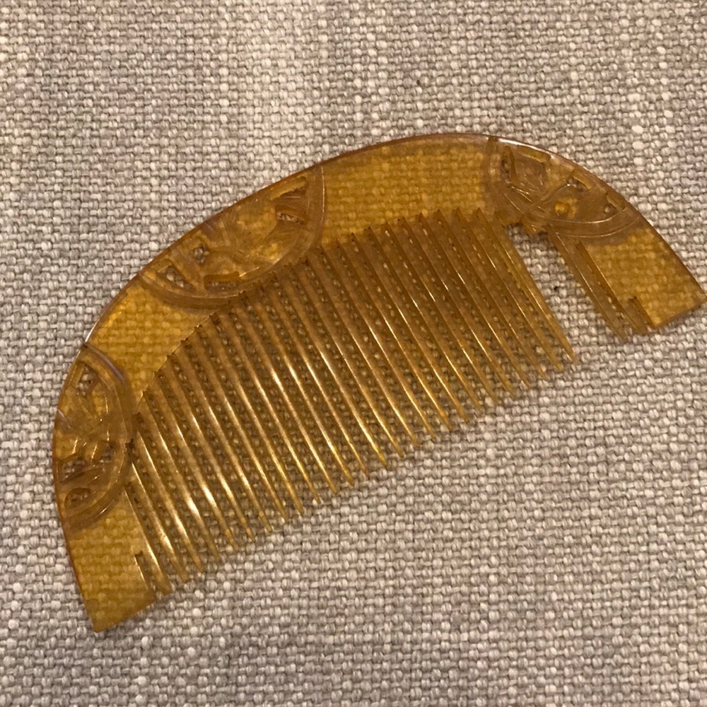 Antique hand made Japanese comb